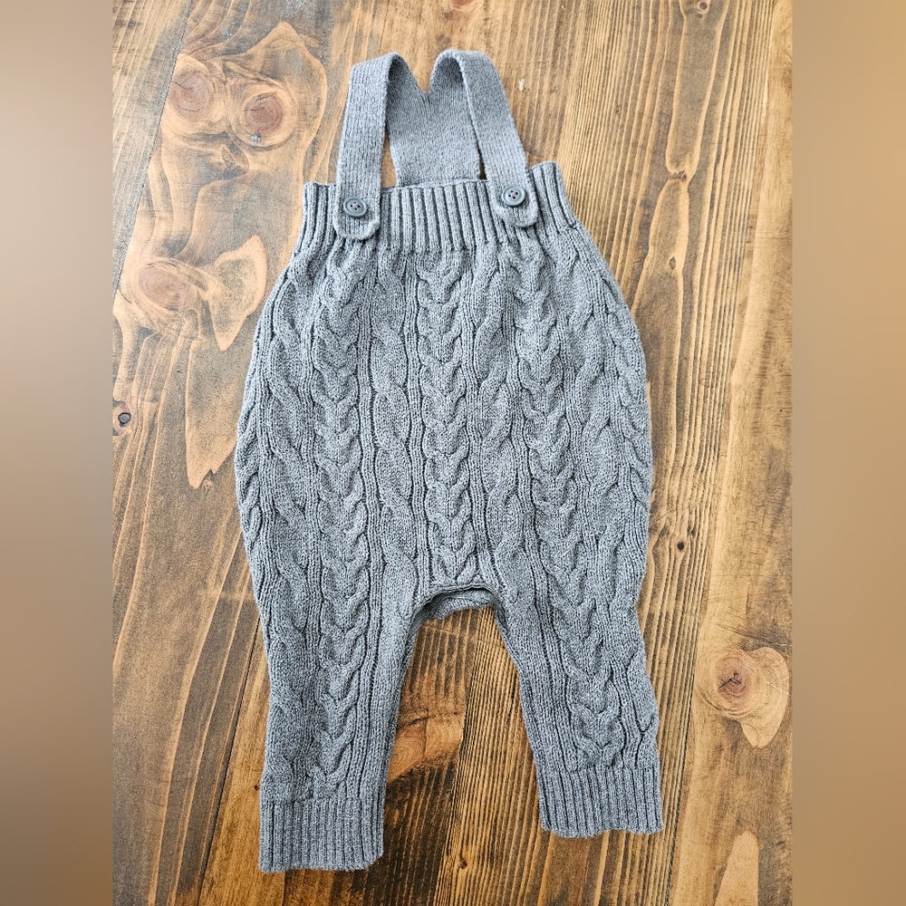 Baby Gap Gray Cable Knit Kids Ovwralls